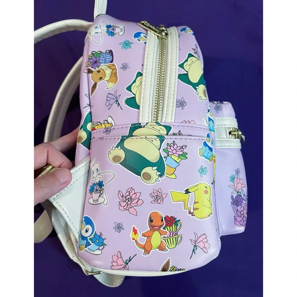 Loungefly Pokemon floral teacups party lavender mini backpack- 90s anime kawaii